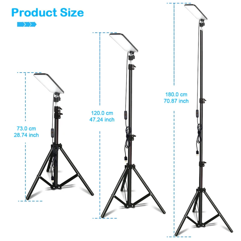 Portable Photography Light with Tripod Stand for Outdoor Picnic