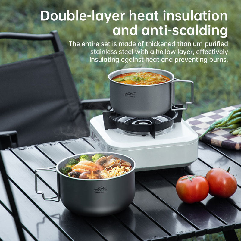 Titanium Lightweight Alloy Camping Pot