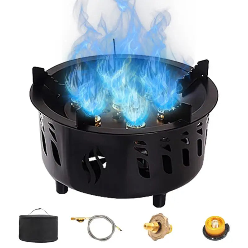 Portable Camping Gas Burner 7-Core Strong Fire Power