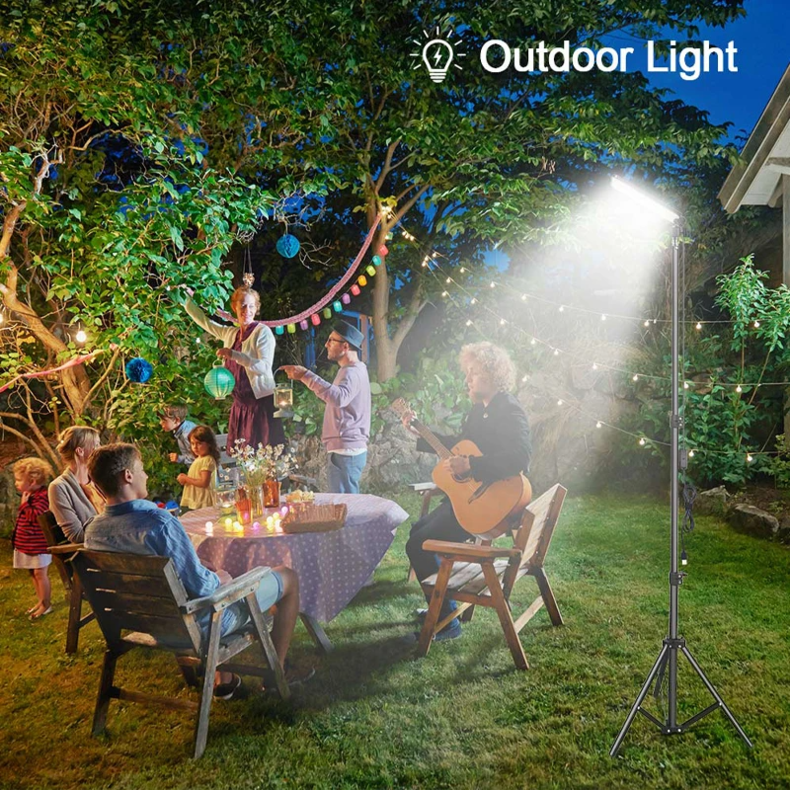 Portable Photography Light with Tripod Stand for Outdoor Picnic
