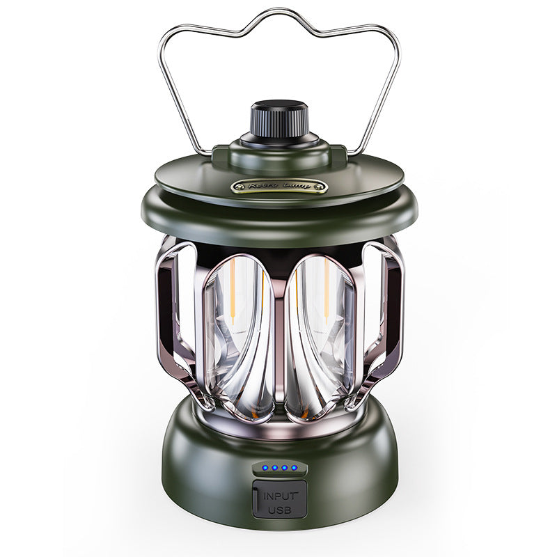 Led retro outdoor camping lamp