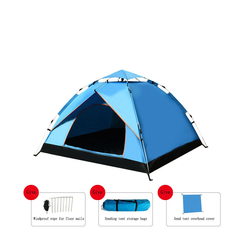 Outdoor Automatic Quick Open Tents With Two Door