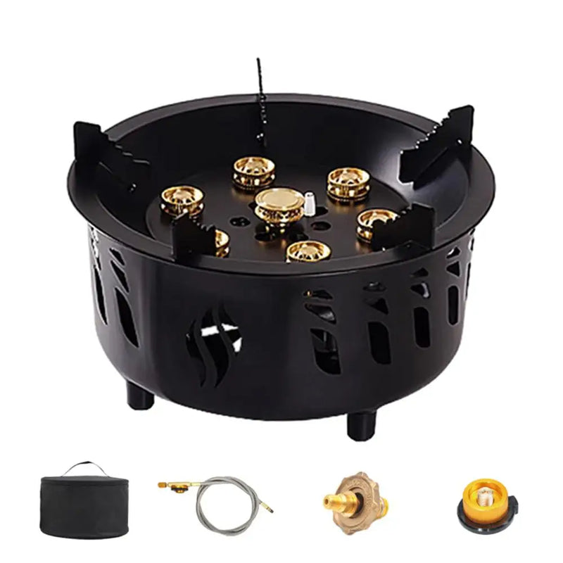Portable Camping Gas Burner 7-Core Strong Fire Power