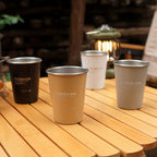 Outdoor Camping  4-Piece Set Of 304 Stainless Steel Mug