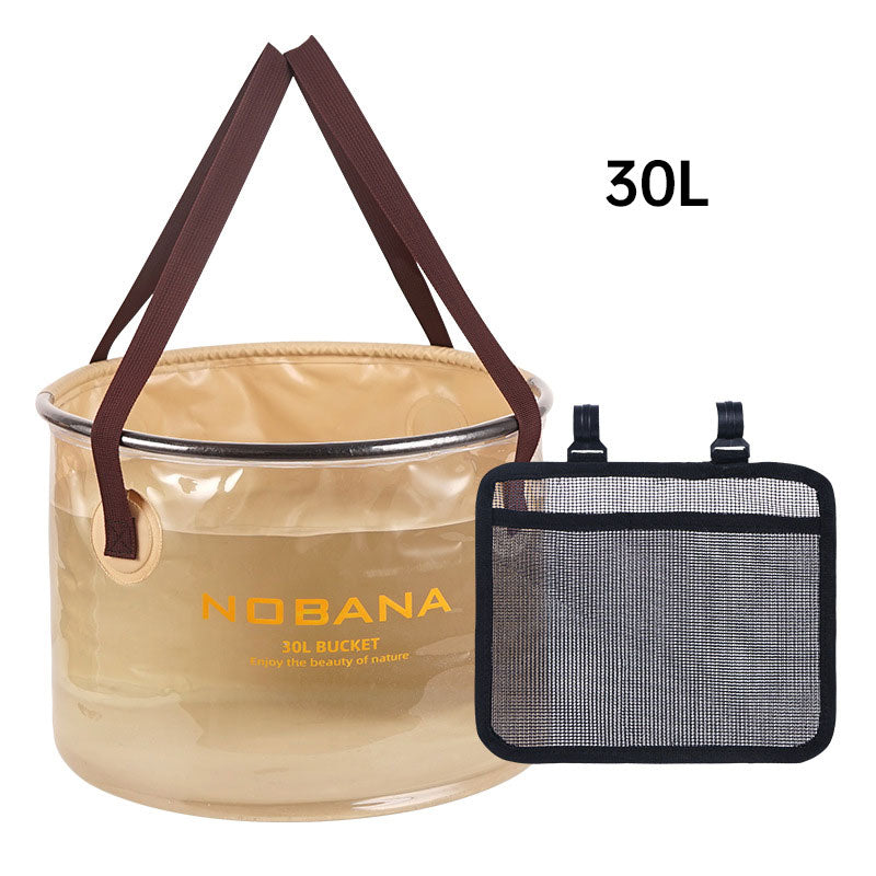 Outdoor folding camping dish washing bucket