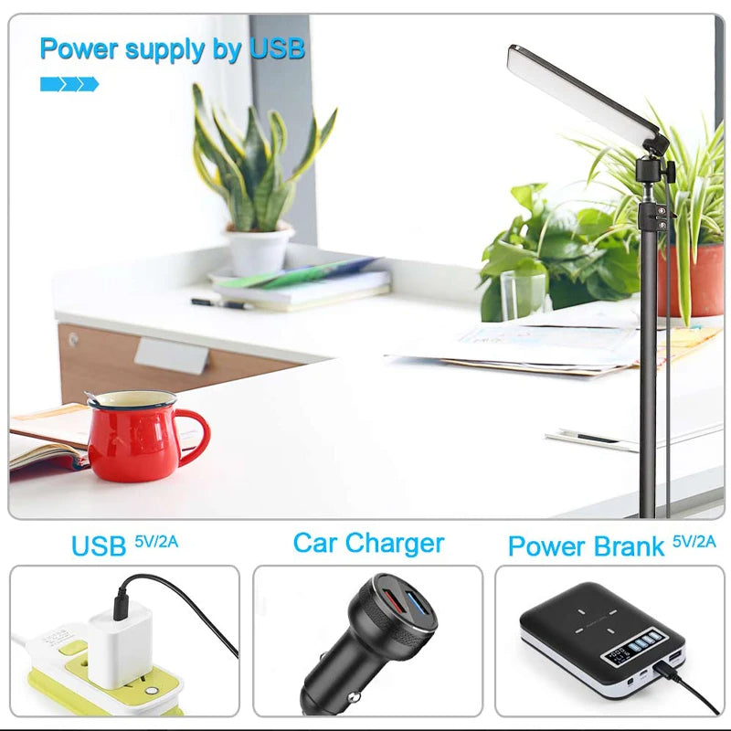 Portable Photography Light with Tripod Stand for Outdoor Picnic