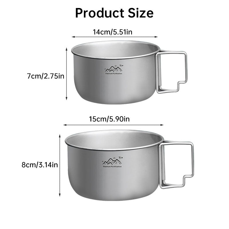 Titanium Lightweight Alloy Camping Pot