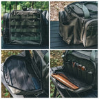 Outdoor tableware storage tactical compartment  shoulder bag