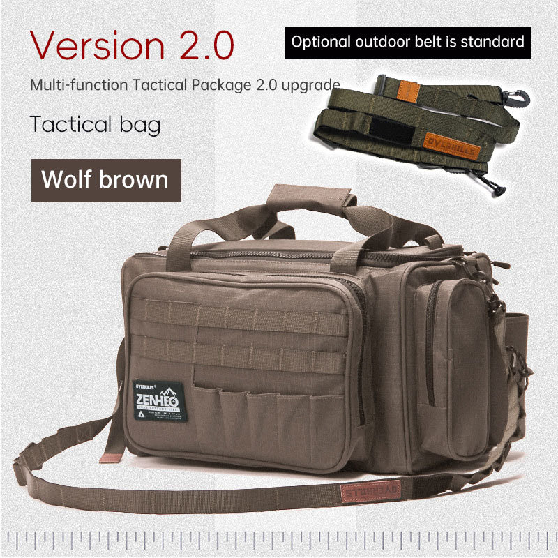 Outdoor tableware storage tactical compartment  shoulder bag