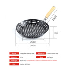 Camping Vegetables Pancake Folding BBQ  Non stick Plate
