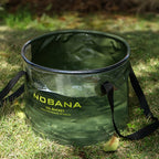 Outdoor folding camping dish washing bucket