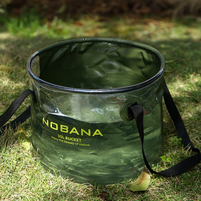 Outdoor folding camping dish washing bucket
