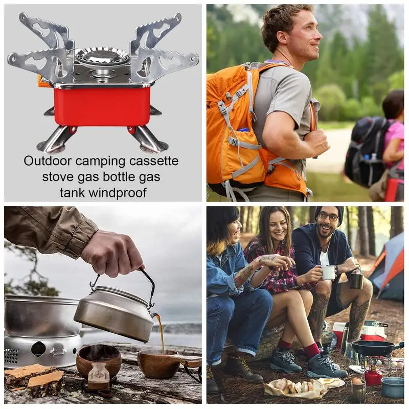 Outdoor Gas Tank Stove for Backpacking Camping Hiking and Picnic