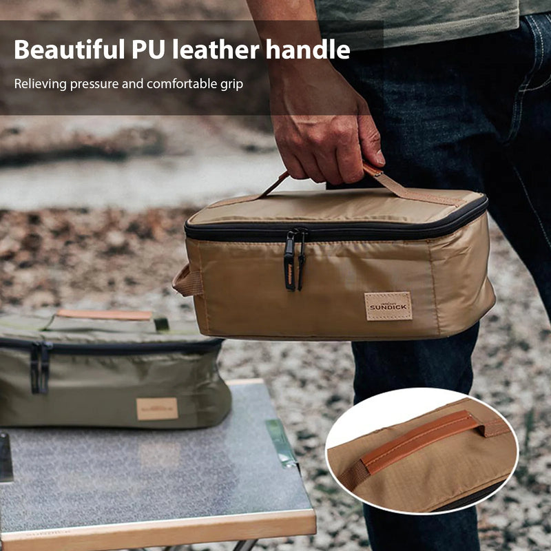 Large Capacity Portable Tableware Storage Bag for Outdoor