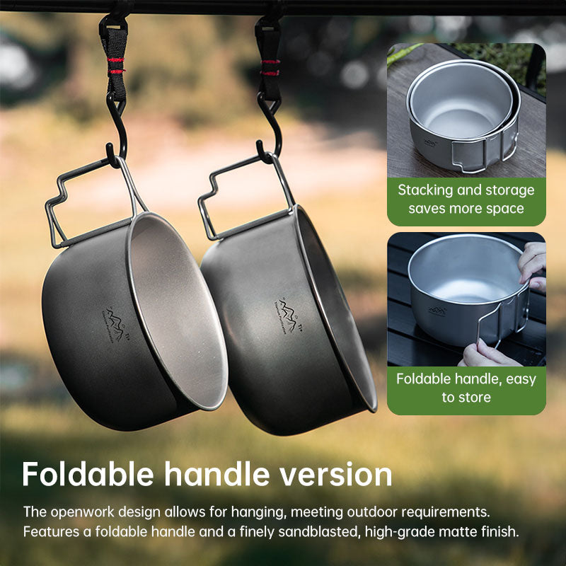 Titanium Lightweight Alloy Camping Pot