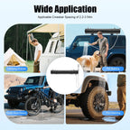 Outdoor QIYU 18L/20L/30L Portable Roof Rack Shower Tank, Sun-Heated Water Storage, Pressurizable via Air Pump (Not Included) for Overlanding Off-Road Camping Truck SUV